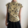 Floral High-Neck Top