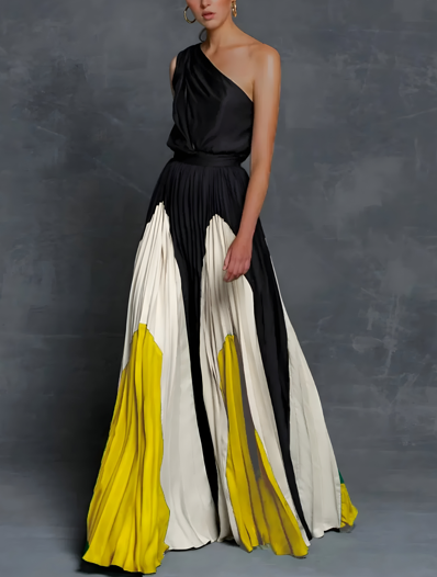 Leona – Maxi dress with bare shoulders and loose fit